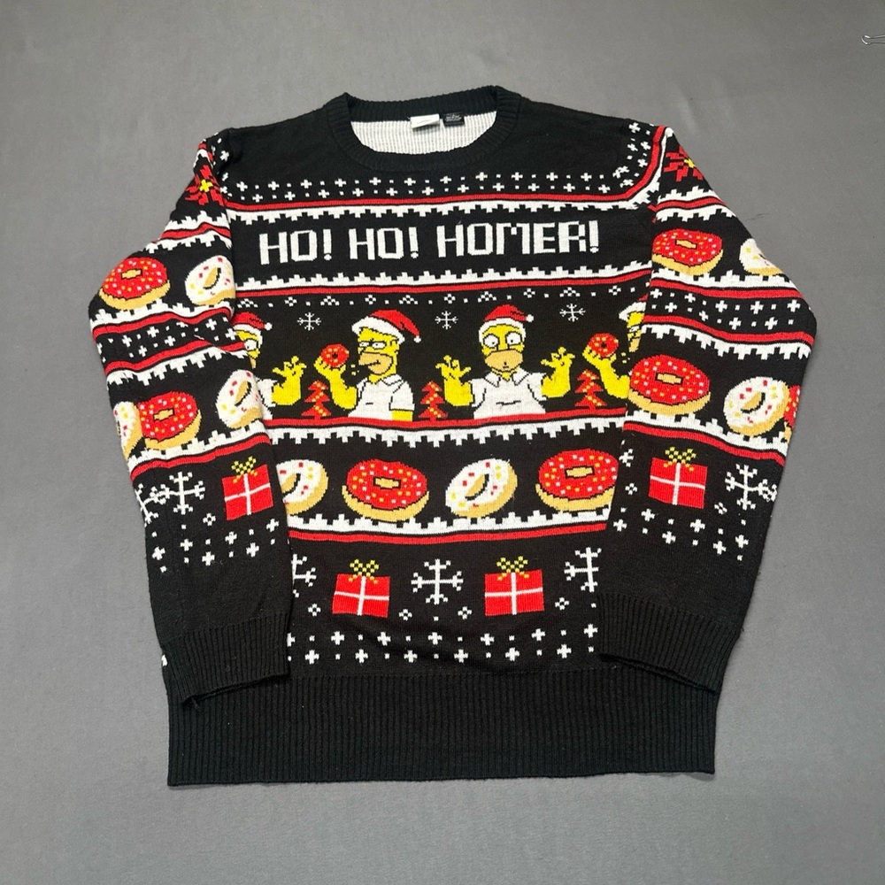 Simpsons Ugly Christmas Sweater Size large